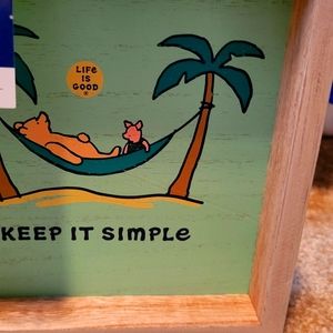 Life is good framed wall decor